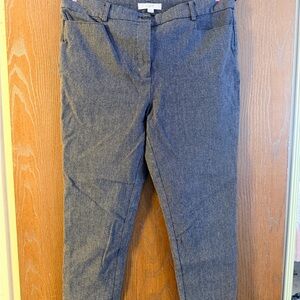 LOFT Women’s Size 12 Curvy Gray Capri Dress Pants